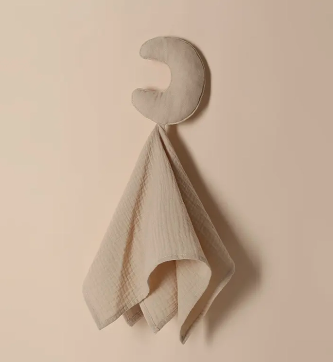 moon lovey blanket - 100% cotton