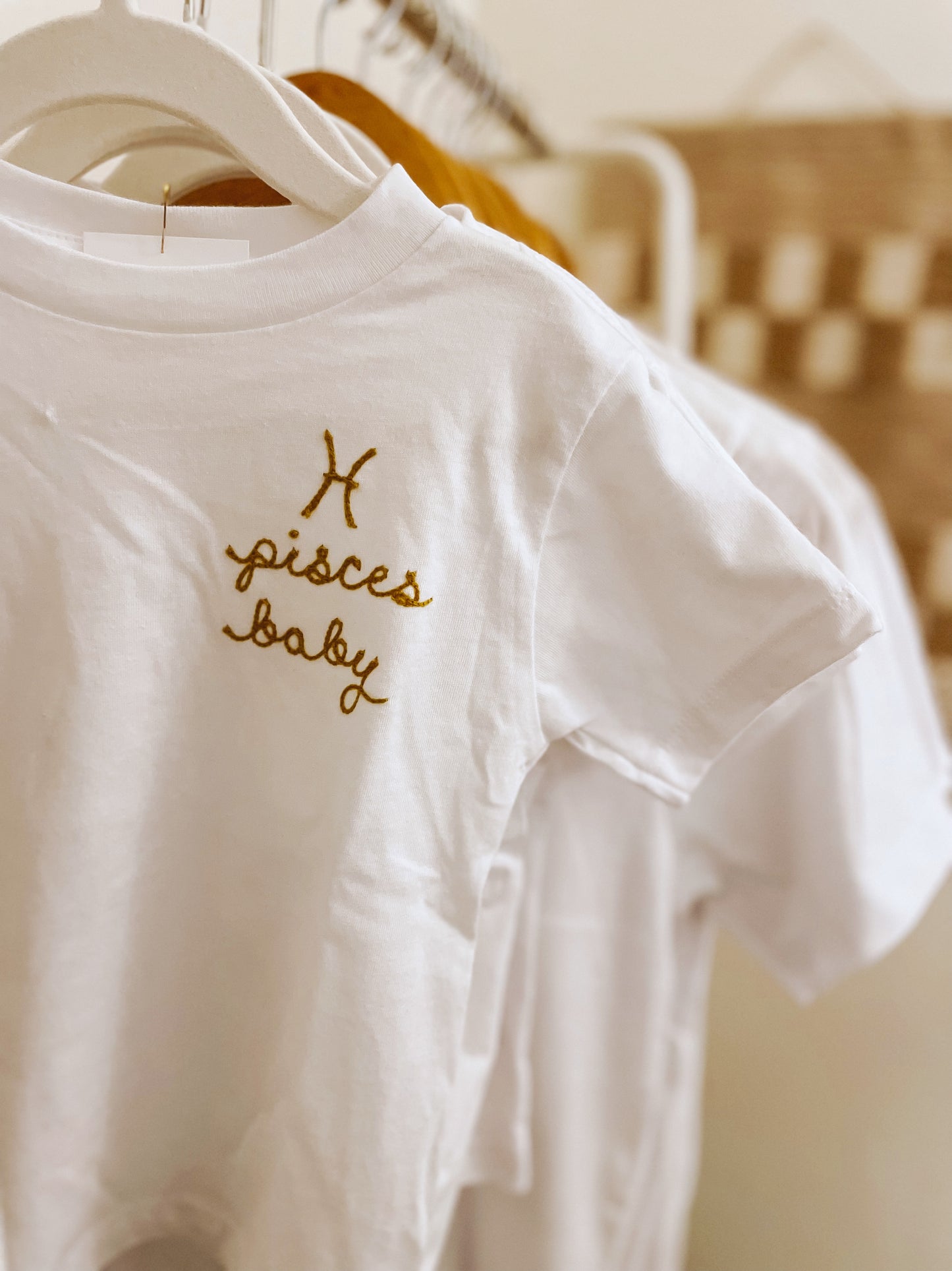 zodiac toddler embroidered t shirt - 100% cotton