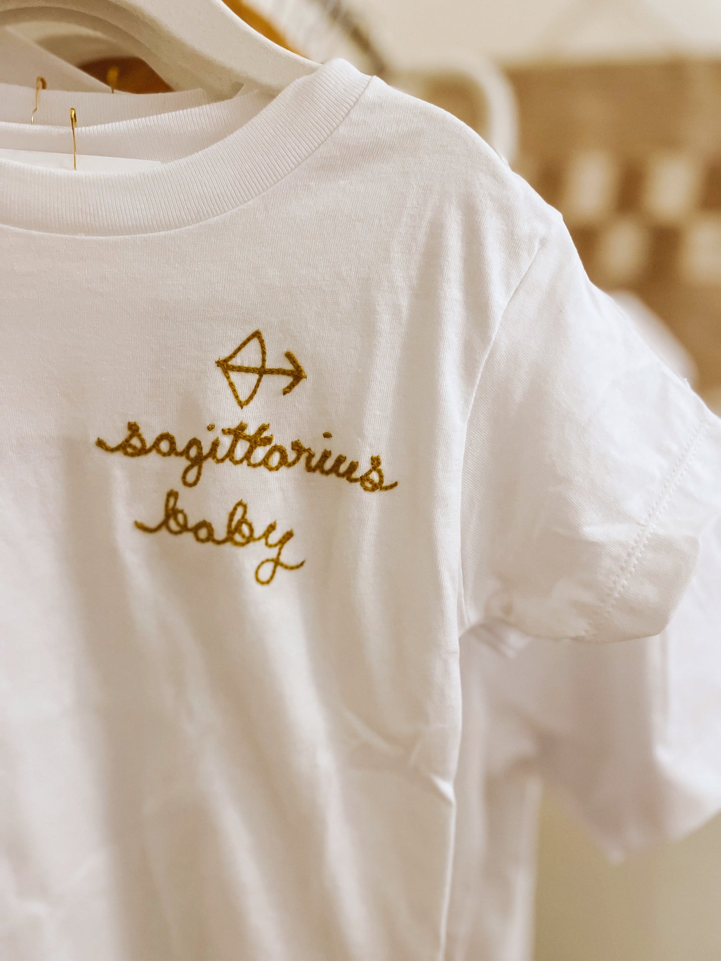 zodiac toddler embroidered t shirt - 100% cotton