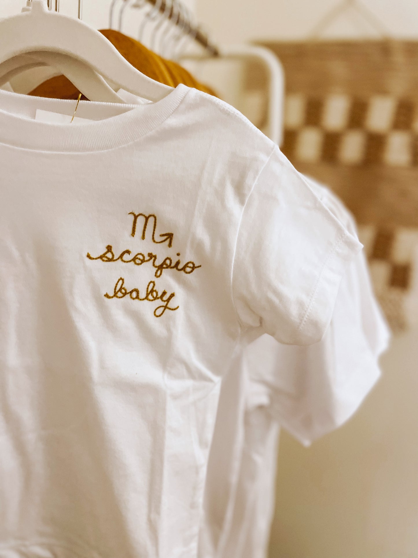 zodiac toddler embroidered t shirt - 100% cotton