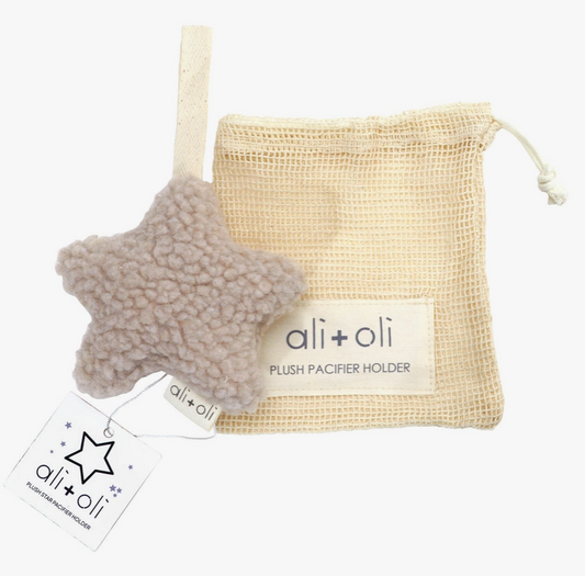 little star pacifier holder (plush)