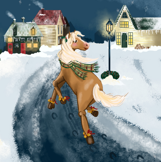 sagittarius zodiac baby book featuring a carefree horse.