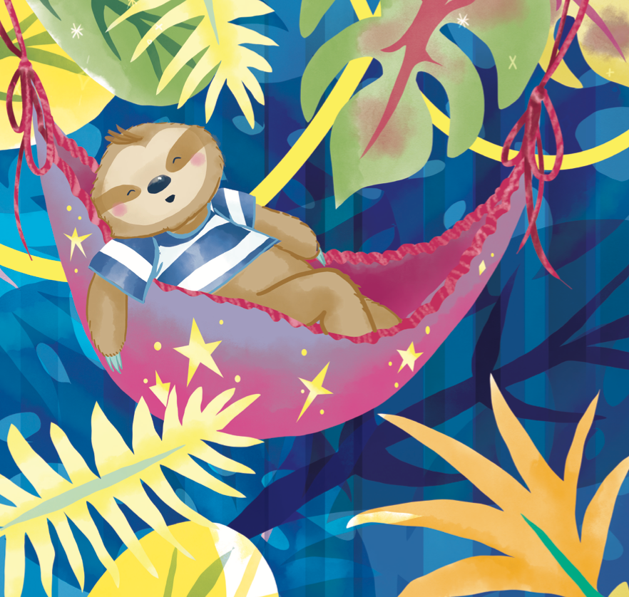 Virgo baby zodiac book featuring a baby sloth.