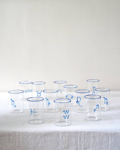 scorpio zodiac sign lowball glass