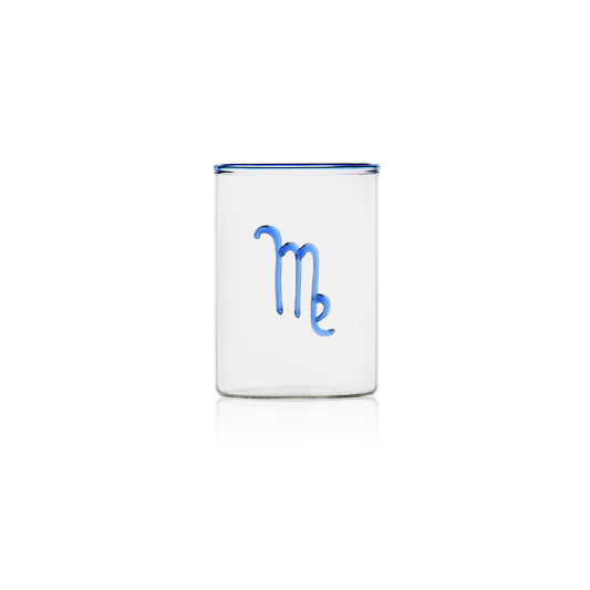 virgo zodiac sign lowball glass