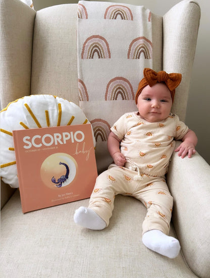 scorpio baby gift set - scorpio book & matching crewneck