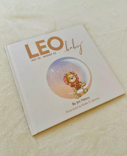 Leo zodiac baby book with personalized astrology traits for newborns