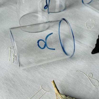 taurus zodiac sign lowball glass