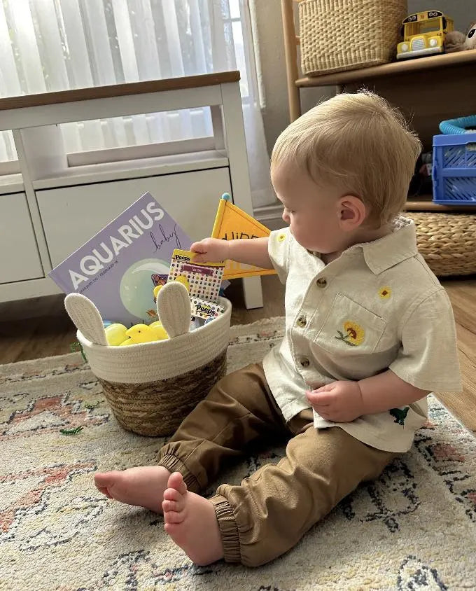 aquarius baby gift set - aquarius book & matching crewneck