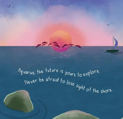 aquarius baby gift set - aquarius book & matching crewneck