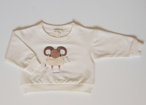 Open image in slideshow, zodiac baby crewnecks - 100% organic cotton
