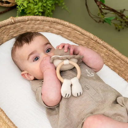 leo the lion teether toy - 100% organic cotton