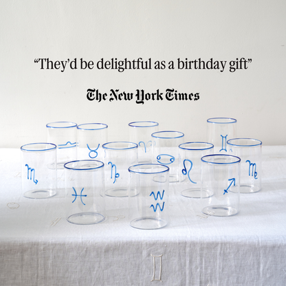 cancer zodiac sign lowball glass