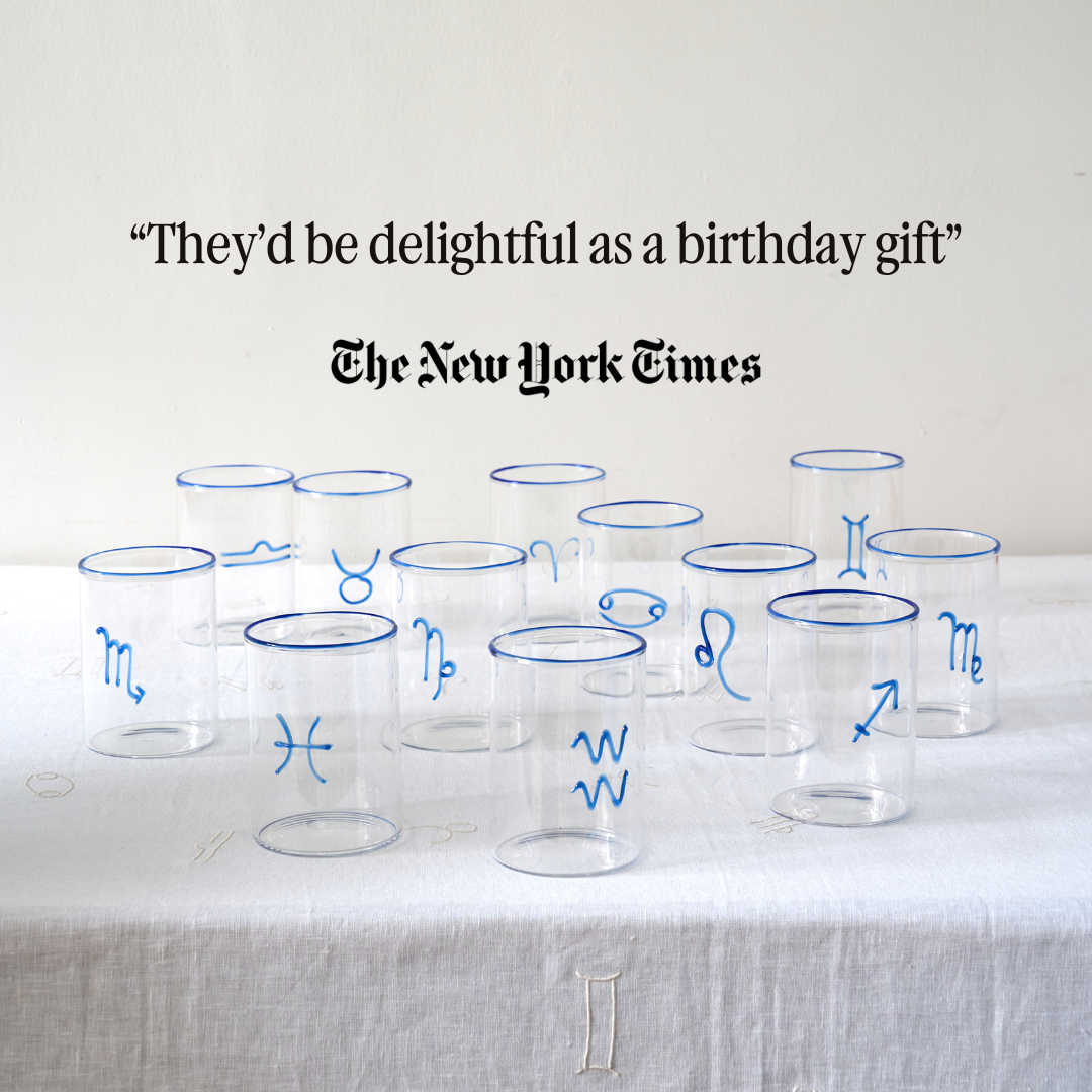 gemini zodiac sign lowball glass