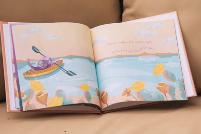 Scorpio zodiac baby book with personalized astrology traits for newborns