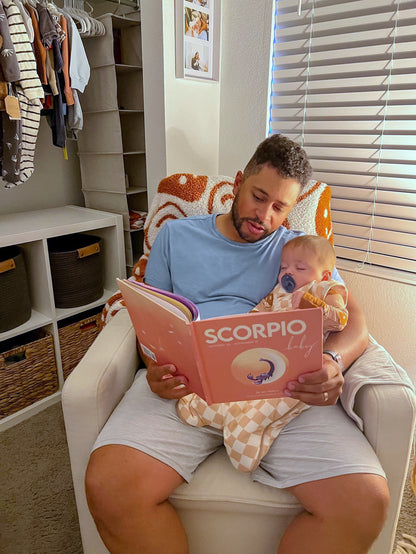 Personalized Scorpio zodiac baby book for unique baby shower gifts