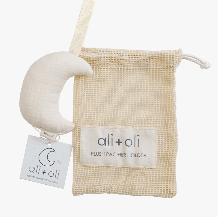 moon pacifier holder (plush)