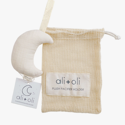 moon pacifier holder (plush)