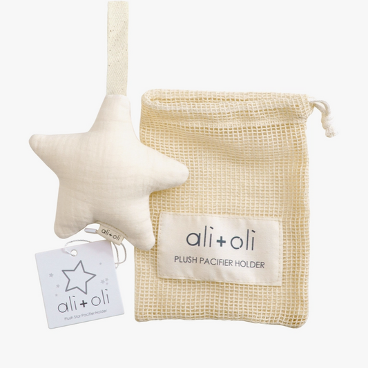 little star pacifier holder (plush)