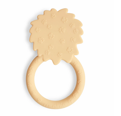 leo the lion teether | mushie 100% non-toxic silicone toy