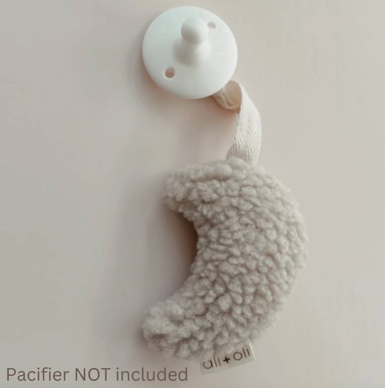 moon pacifier holder (plush)