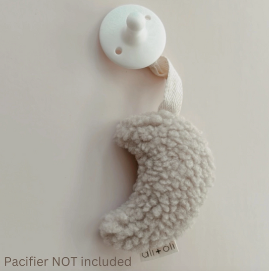 moon pacifier holder (plush)
