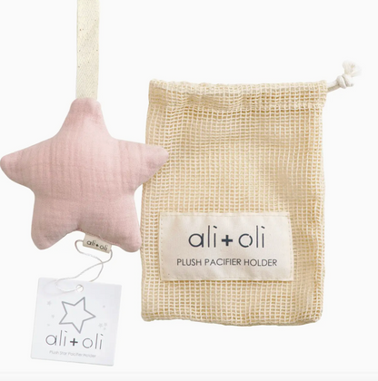 little star pacifier holder (plush)