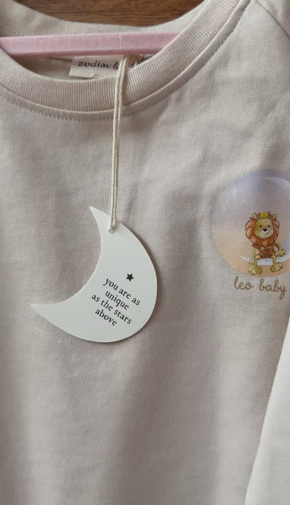 leo baby gift set - leo book & matching crewneck