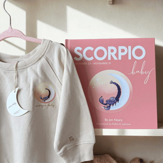 scorpio baby gift set - scorpio book & matching crewneck