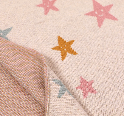star baby knit blanket | 100% organic cotton