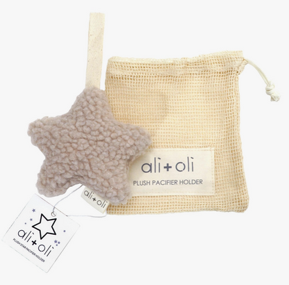 little star pacifier holder (plush)