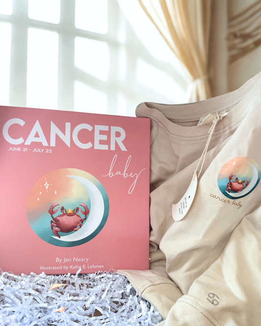 cancer baby gift set - cancer book & matching crewneck