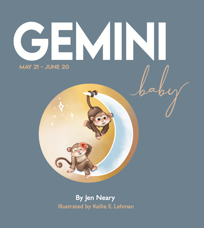 Gemini Baby zodiac baby book by Jen Neary
