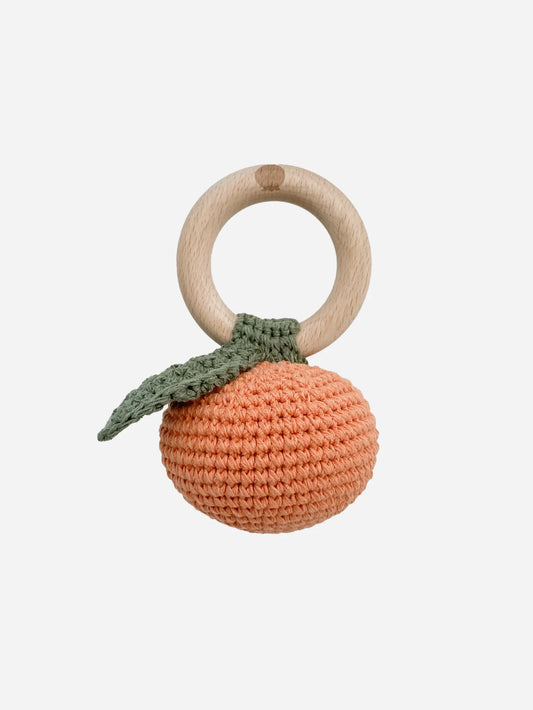taurus orange cotton rattle