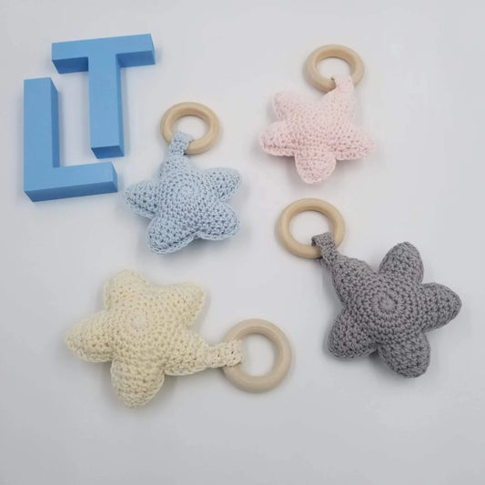 ivory cotton star teethers