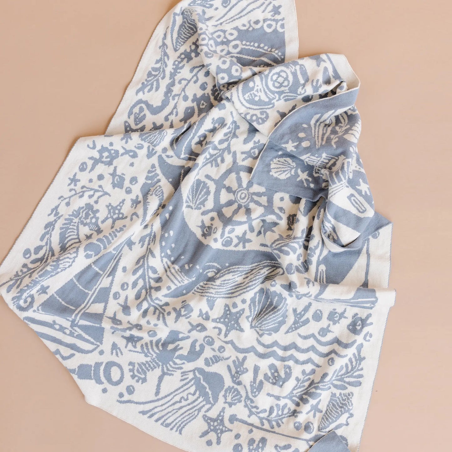 cancer the crab teether and nautical blanket bundle